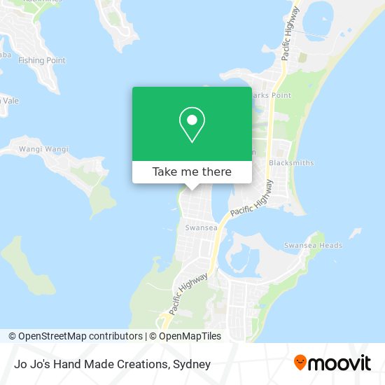 Jo Jo's Hand Made Creations map
