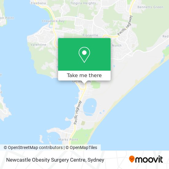 Mapa Newcastle Obesity Surgery Centre