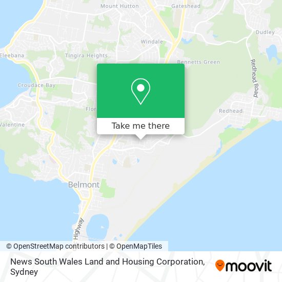 News South Wales Land and Housing Corporation map