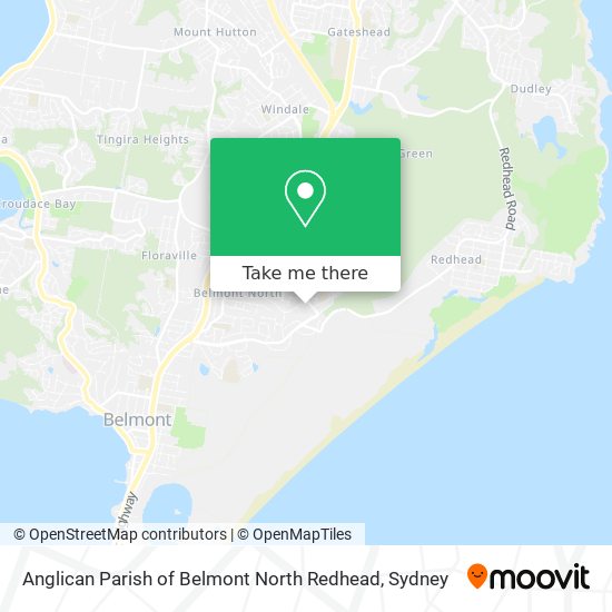 Mapa Anglican Parish of Belmont North Redhead