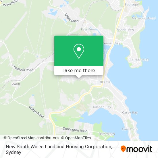 Mapa New South Wales Land and Housing Corporation