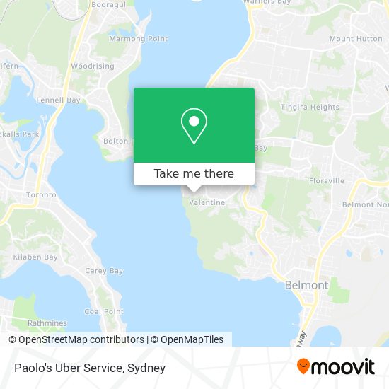 Paolo's Uber Service map