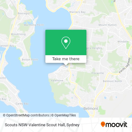 Scouts NSW-Valentine Scout Hall map