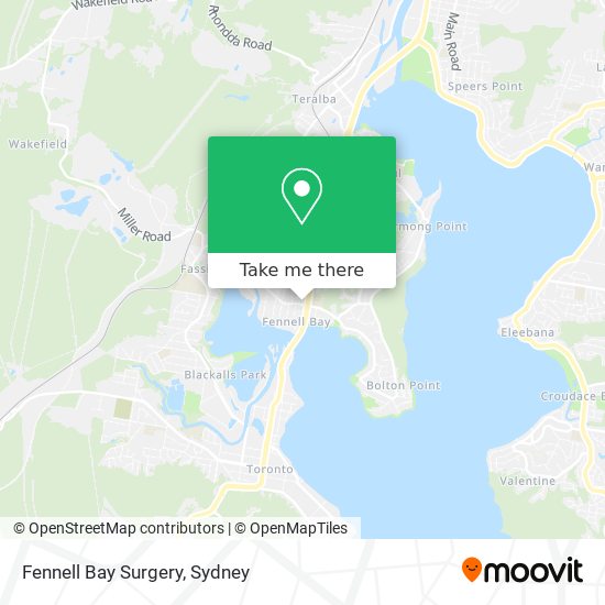 Fennell Bay Surgery map