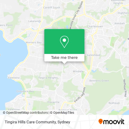 Tingira Hills Care Community map