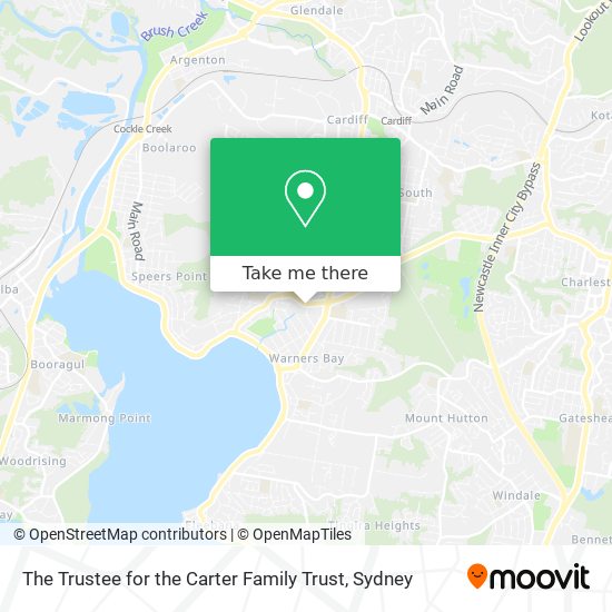 The Trustee for the Carter Family Trust map