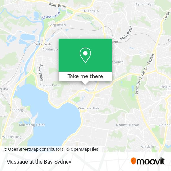 Massage at the Bay map