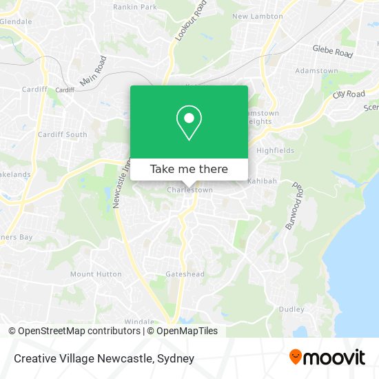 Creative Village Newcastle map
