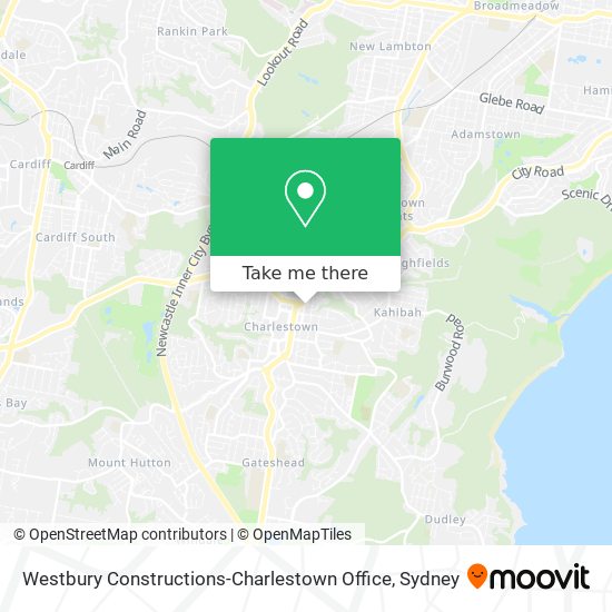 Westbury Constructions-Charlestown Office map