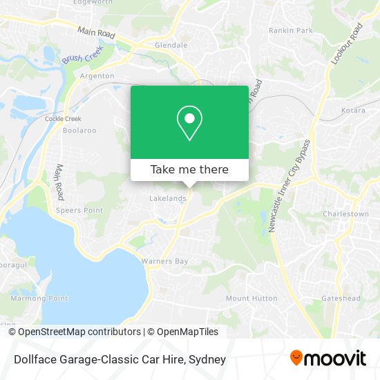 Dollface Garage-Classic Car Hire map