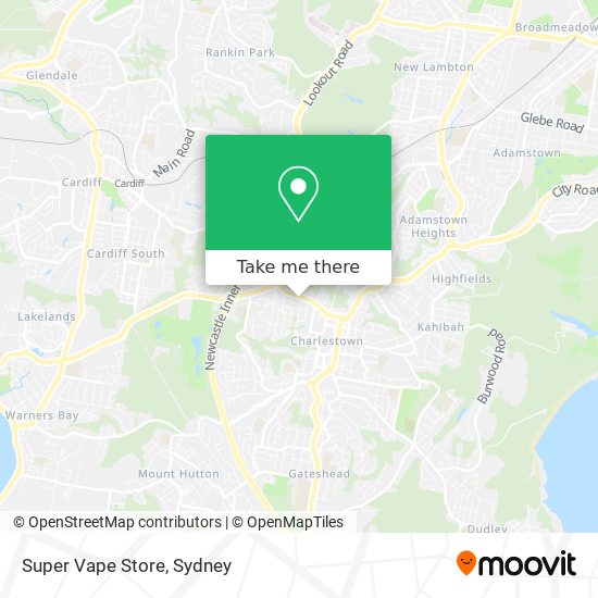 Super Vape Store map