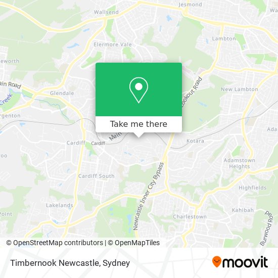 Mapa Timbernook Newcastle