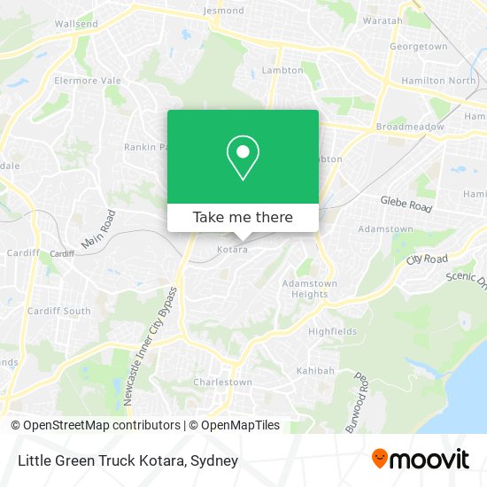 Little Green Truck Kotara map