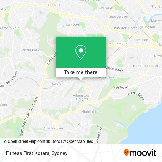 Fitness First Kotara map