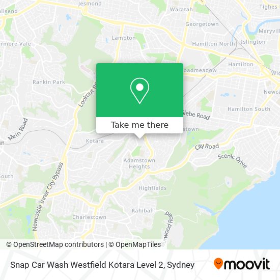 Snap Car Wash Westfield Kotara Level 2 map
