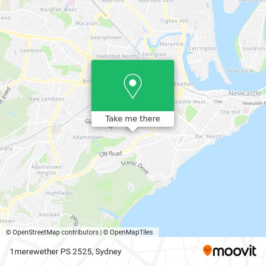 Mapa 1merewether PS 2525