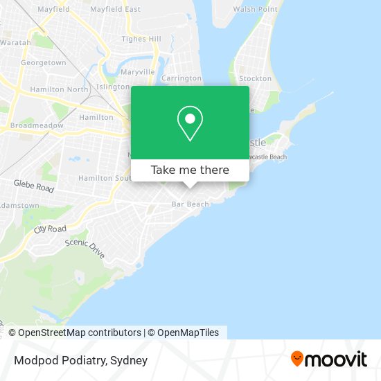 Modpod Podiatry map
