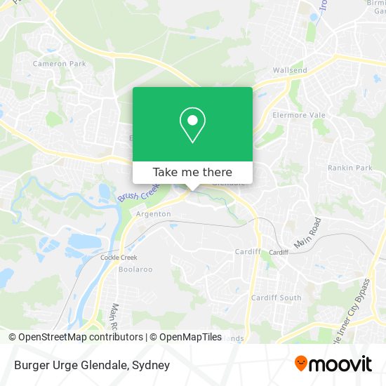 Burger Urge Glendale map