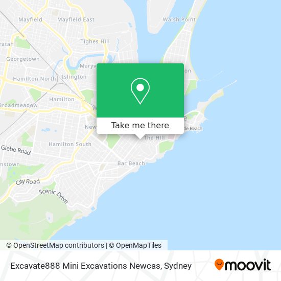 Excavate888 Mini Excavations Newcas map