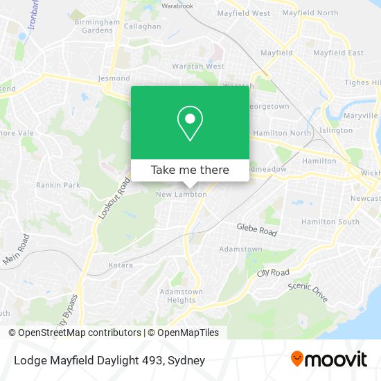 Lodge Mayfield Daylight 493 map