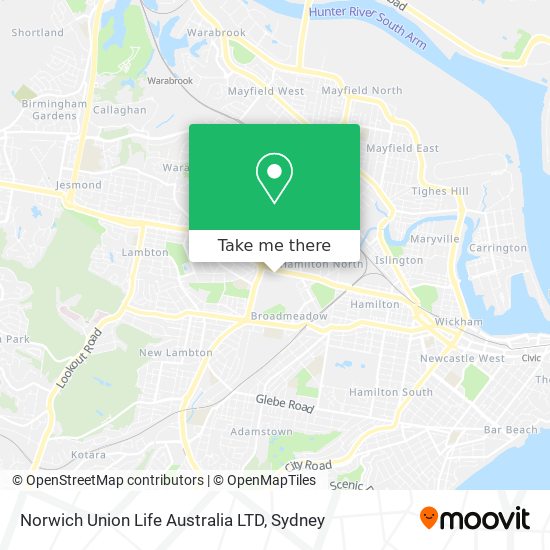 Mapa Norwich Union Life Australia LTD