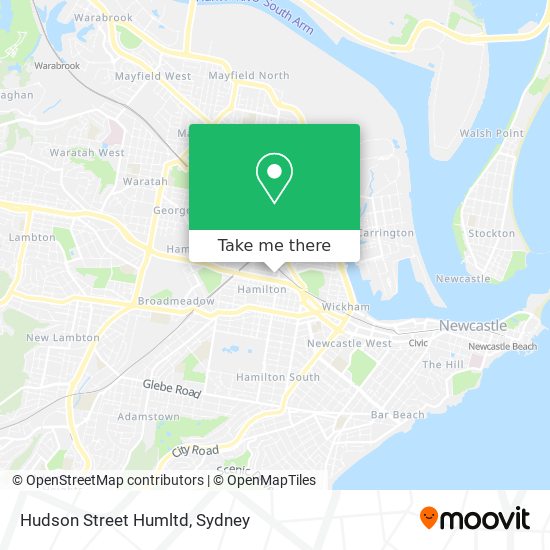 Hudson Street Humltd map