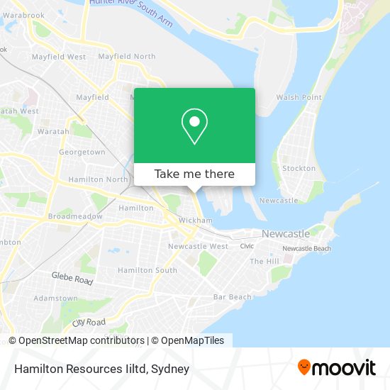 Mapa Hamilton Resources Iiltd