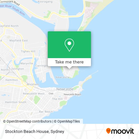 Stockton Beach House map