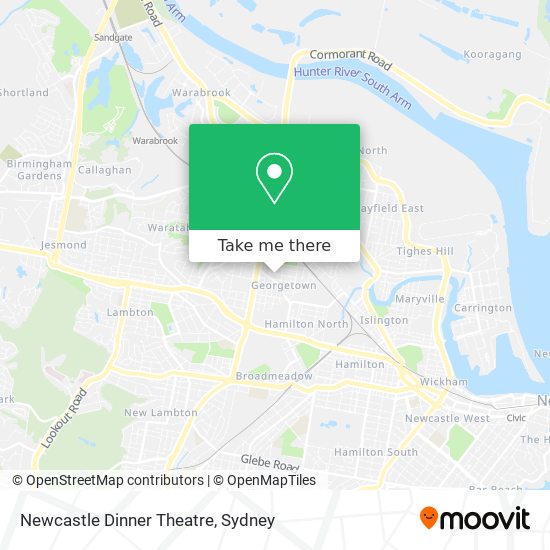 Newcastle Dinner Theatre map