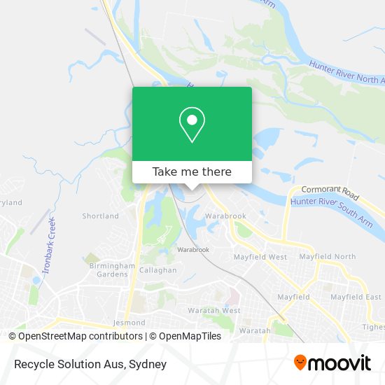 Recycle Solution Aus map