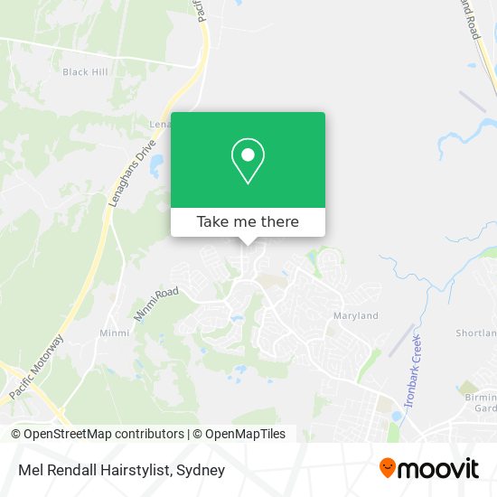 Mel Rendall Hairstylist map