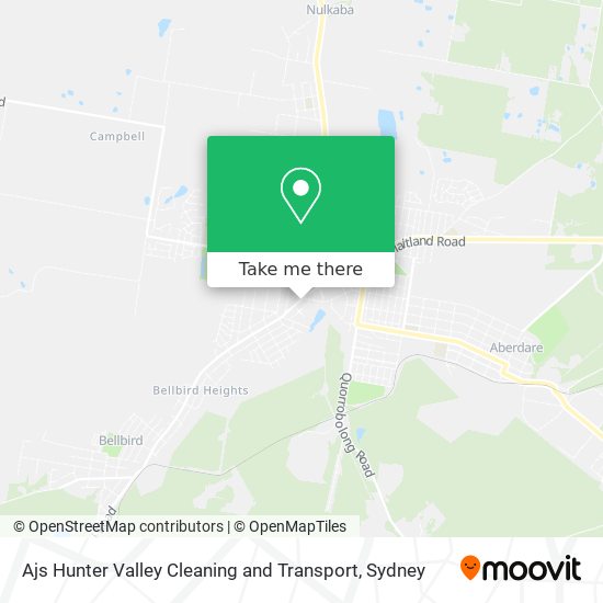 Ajs Hunter Valley Cleaning and Transport map