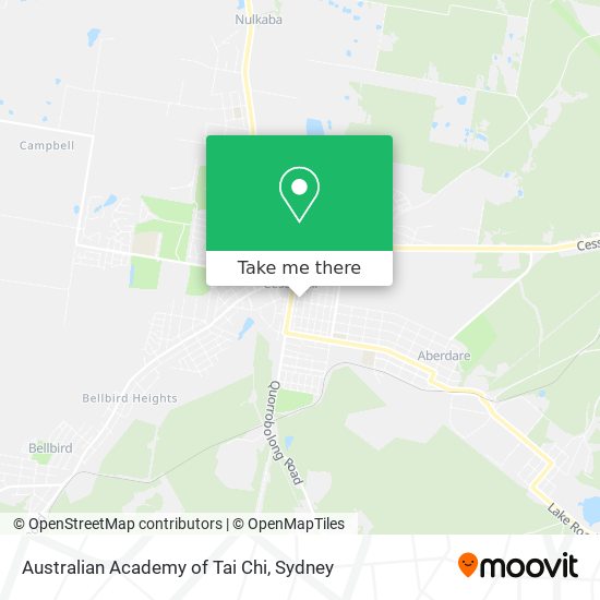 Australian Academy of Tai Chi map