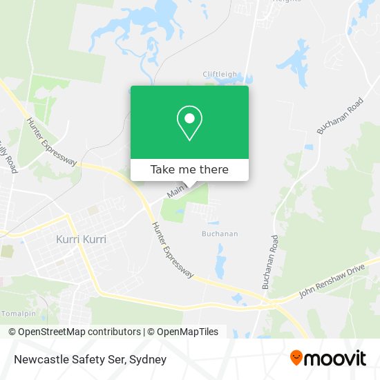 Mapa Newcastle Safety Ser