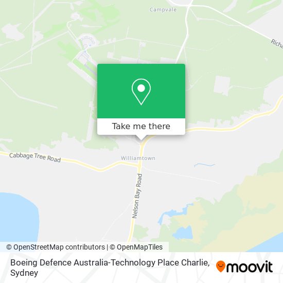 Boeing Defence Australia-Technology Place Charlie map