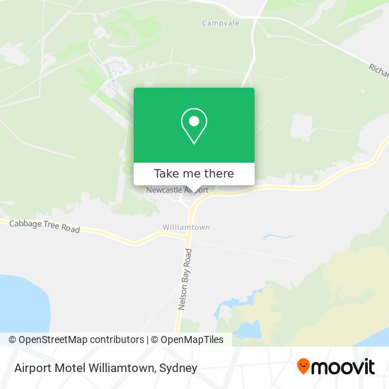 Airport Motel Williamtown map