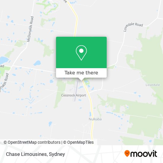 Chase Limousines map