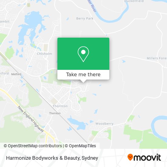 Harmonize Bodyworks & Beauty map