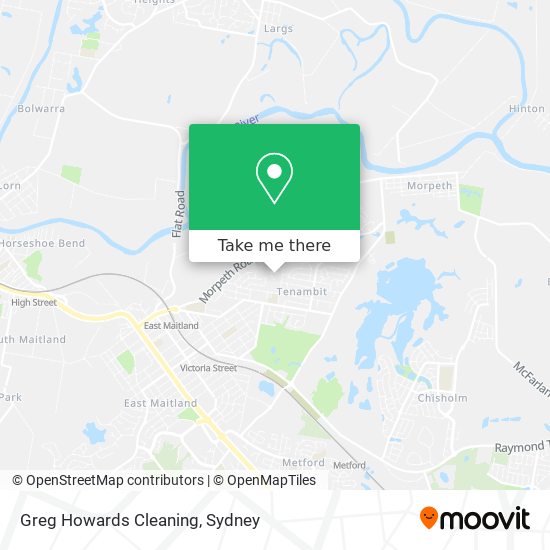 Greg Howards Cleaning map