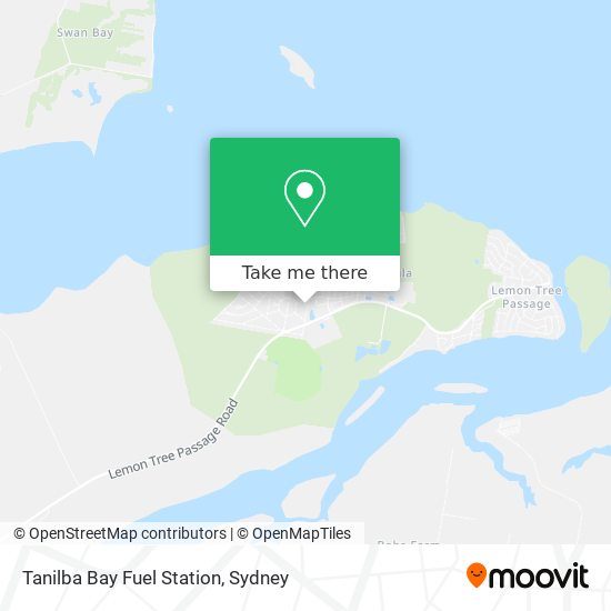 Mapa Tanilba Bay Fuel Station