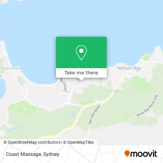 Coast Massage map