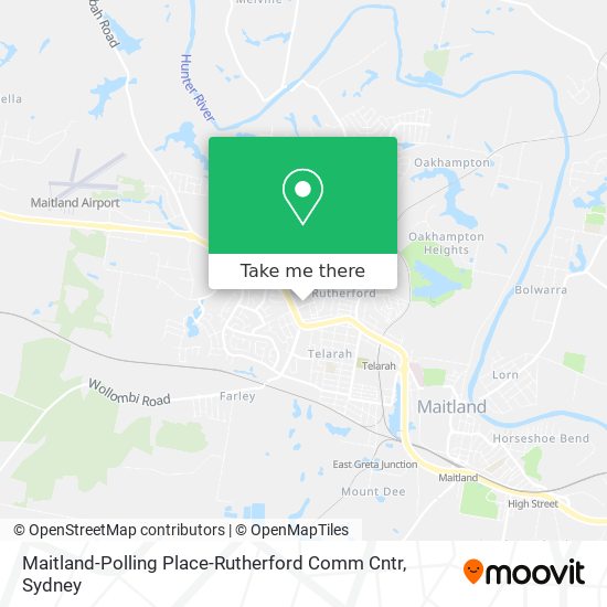 Mapa Maitland-Polling Place-Rutherford Comm Cntr