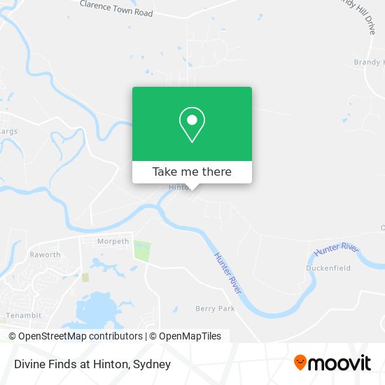Divine Finds at Hinton map