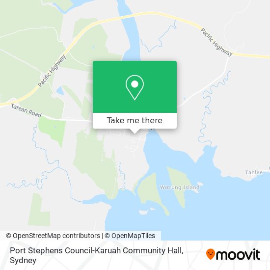 Mapa Port Stephens Council-Karuah Community Hall