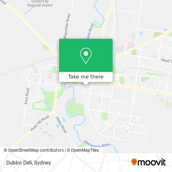 Mapa Dubbo Deli