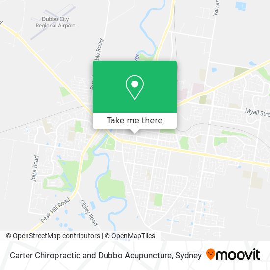 Mapa Carter Chiropractic and Dubbo Acupuncture