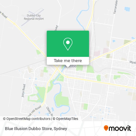 Blue Illusion Dubbo Store map