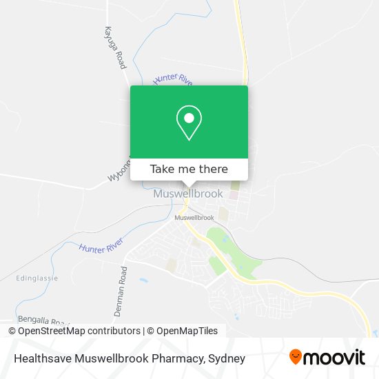 Healthsave Muswellbrook Pharmacy map