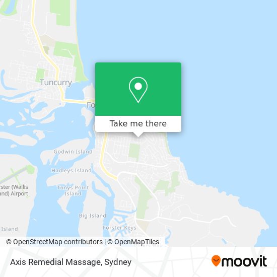 Axis Remedial Massage map
