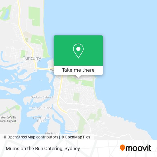 Mums on the Run Catering map